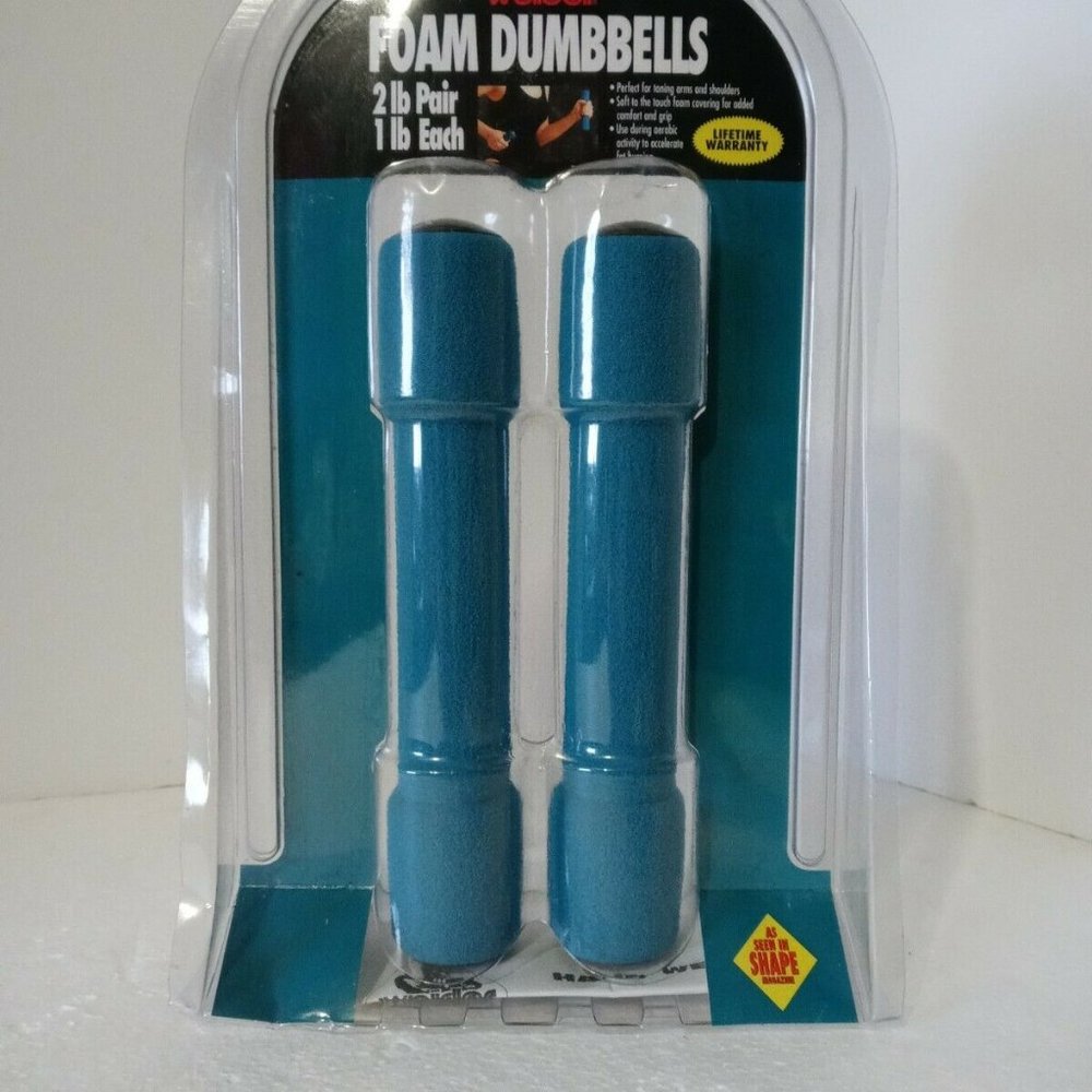 Pair 2 Lb. Dumbbells turquois Comfort Coated Fitne